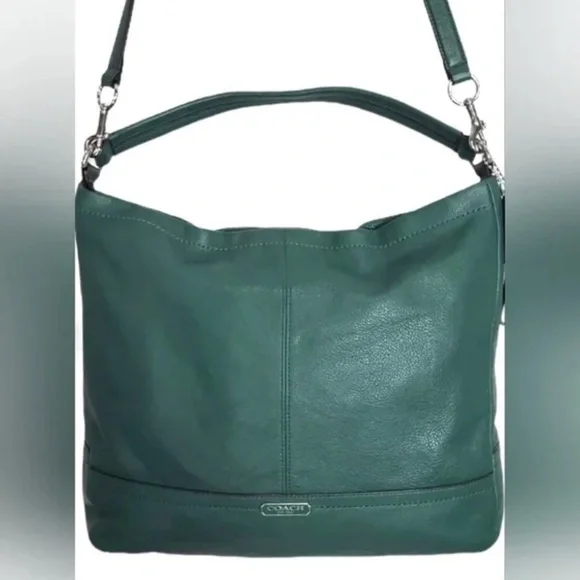 COACH Green Leather Hobo Bag - Picture 2 of 9